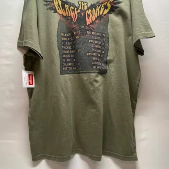 The Black Crows Concert T-Shirt by Wrangler XL Green Classic Fit 100% Cotton NWT - Picture 7 of 12
